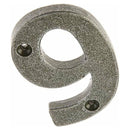 Jedo 75mm Forge Face Fix Numeral 9" - Pewter Patina - VF15-9 - Choice Handles