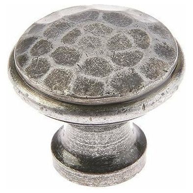 Jedo - 25mm Hammered Cabinet knob - Pewter Patina - VF85 - Choice Handles