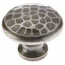 Jedo - 40mm Hammered Cabinet knob - Pewter Patina - VF87 - Choice Handles