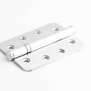 Frelan - Radius Grade 13 Polymer Bearing Hinges 3 Knuckle 102x76x3mm - Polished Stainless Steel - Choice Handles