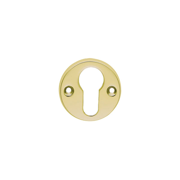 Carlisle Brass - Euro Profile Escutcheon - Polished Brass - AA145 - Choice Handles
