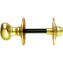 Carlisle Brass - Oval Thumb Turn with Coin Release - Polished Brass - AA32 - Choice Handles