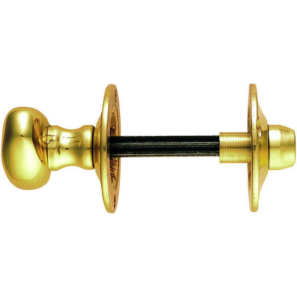 Carlisle Brass - Oval Thumb Turn with Coin Release - Polished Brass - AA32 - Choice Handles
