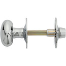 Carlisle Brass - Oval Thumb Turn with Coin Release - Polished Chrome - AA32CP - Choice Handles