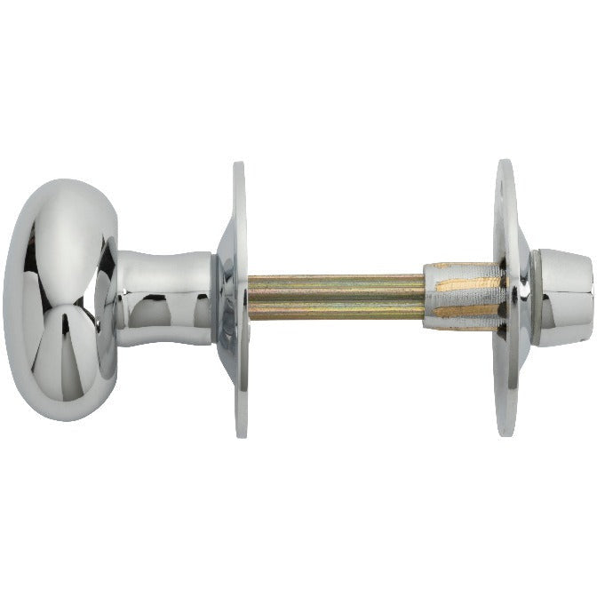 Carlisle Brass - Oval Thumb Turn with Coin Release - Polished Chrome - AA32CP - Choice Handles