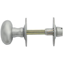Carlisle Brass - Oval Thumb Turn with Coin Release - Satin Chrome - AA32SC - Choice Handles