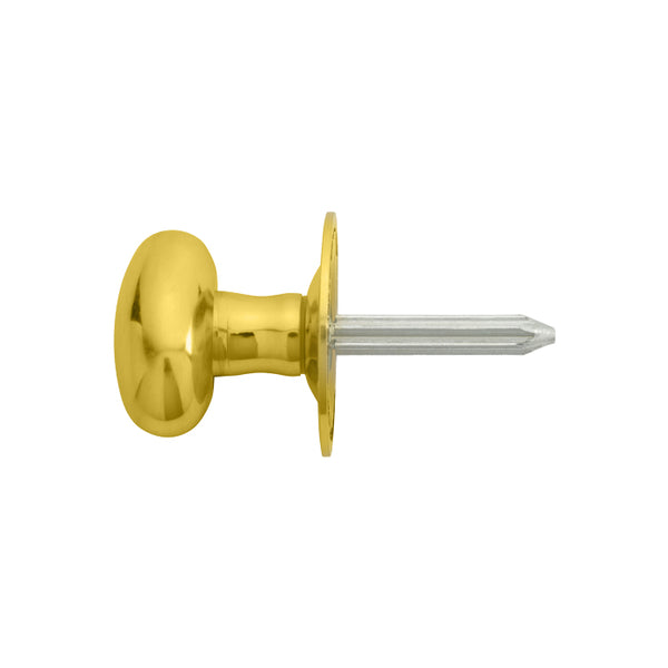 Carlisle Brass - Oval Thumb Turn - Polished Brass - AA33 - Choice Handles