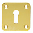 Carlisle Brass - Square Standard Profile Escutcheon - Polished Brass - AA4 - Choice Handles