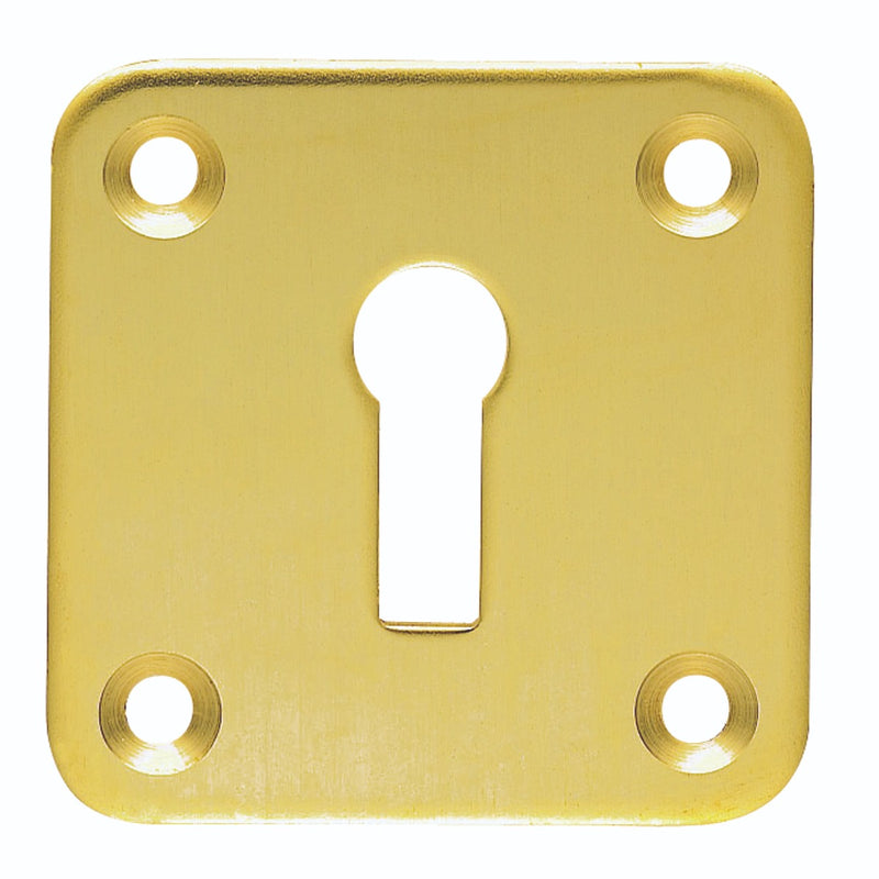 Carlisle Brass - Square Standard Profile Escutcheon - Polished Brass - AA4 - Choice Handles