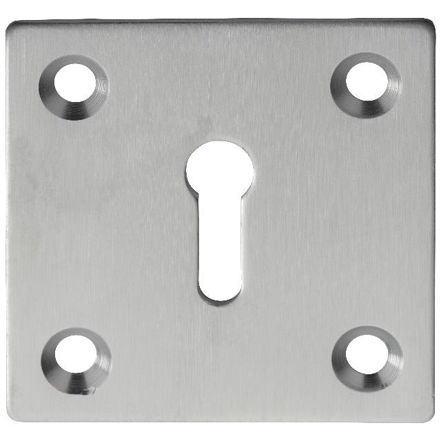 Carlisle Brass - Square Standard Profile Escutcheon - Satin Chrome - AA4SC - Choice Handles