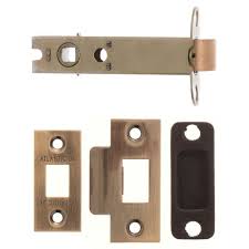 Atlantic Bolt Through Tubular Latch 2.5" 63mm - Antique Brass - AL25AB - Choice Handles