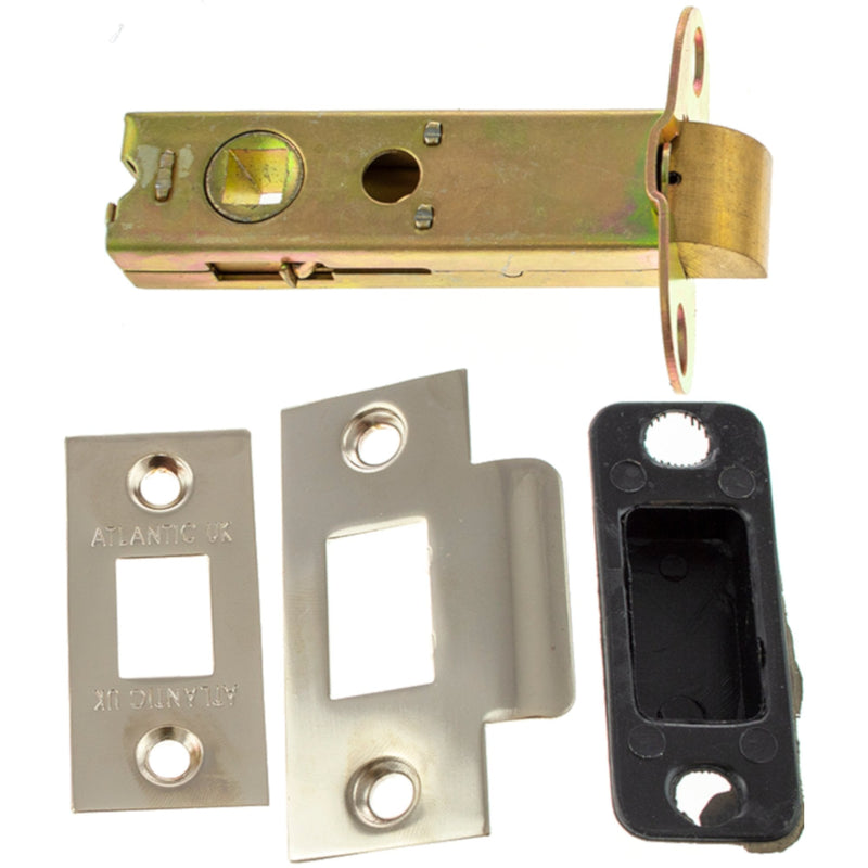 Atlantic Bolt Through Tubular Latch 2.5" 63mm - Polished Nickel - AL25PN - Choice Handles