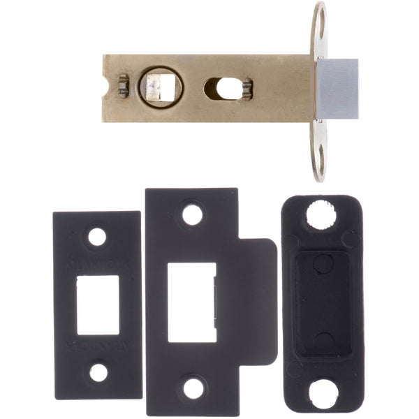 Atlantic Bolt Through Tubular Latch 2.5" 63mm - Matt Black - AL25MB - Choice Handles
