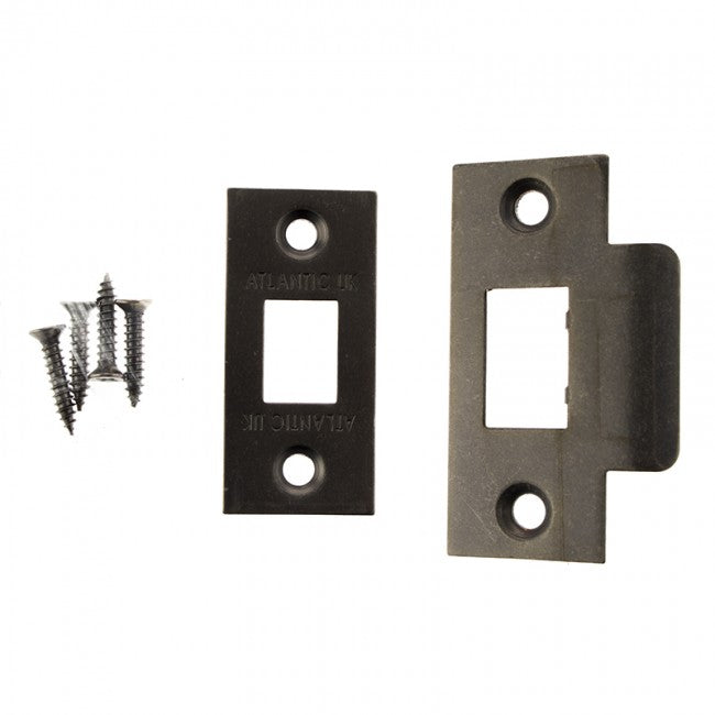 Atlantic Latch Face Plate Kit - Distressed Silver - ALFPDS - Choice Handles