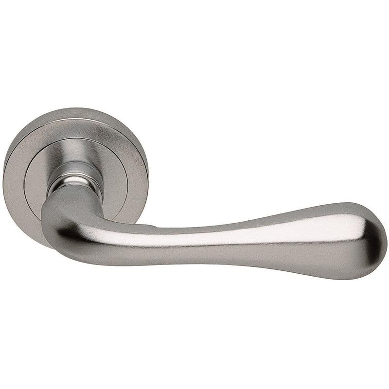 Manital - Astro Lever on Round Rose - Satin Chrome - AQ1SC - Choice Handles