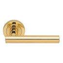 Manital - Calla Lever on Round Rose - Polished Brass - AQ4 - Choice Handles