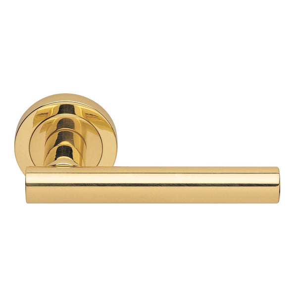 Manital - Calla Lever on Round Rose - Polished Brass - AQ4 - Choice Handles