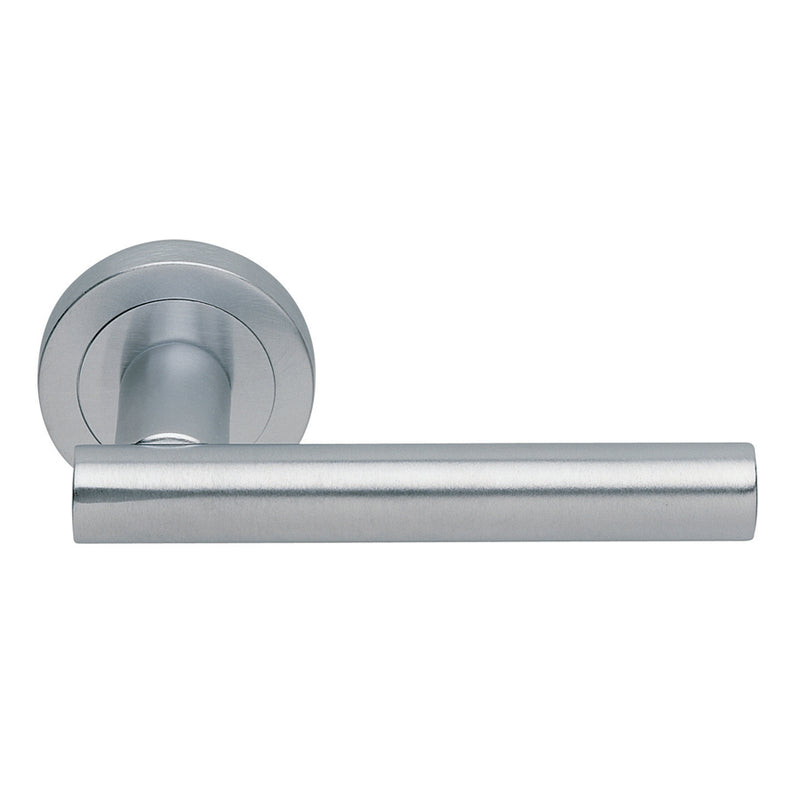 Manital - Calla Lever on Round Rose - Satin Chrome - AQ4SC - Choice Handles