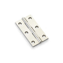 Alexander and Wilks - Heavy Pattern Solid Brass Cabinet Butt Hinge 75mm - Polished Nickel - AW075-CH-PN - Choice Handles