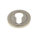 Alexander and Wilks Concealed Fix Round Escutcheon - PVD Polished Nickel - Euro Profile - AW390PNPVD - Choice Handles