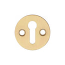 Alexander and Wilks - Victorian Standard Profile Escutcheon - Satin Brass - AW399SB - Choice Handles