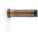 Alexander and Wilks - Plain Projection Cylinder Door Stop - Antique Brass - AW601-75-AB - Choice Handles
