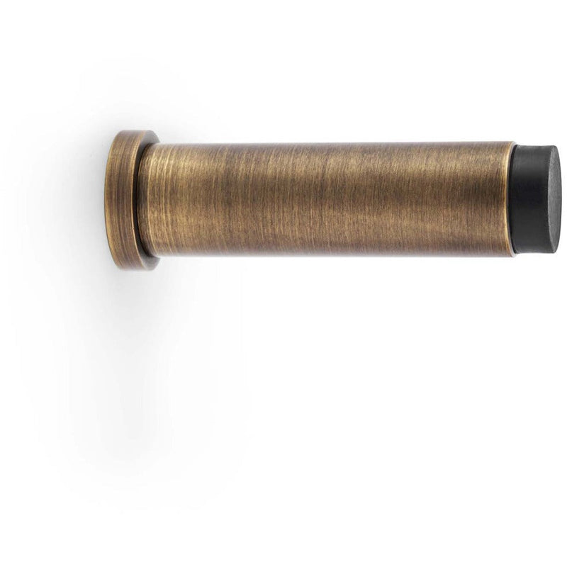 Alexander and Wilks - Plain Projection Cylinder Door Stop - Antique Brass - AW601-75-AB - Choice Handles