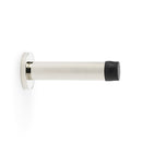 Alexander and Wilks - Cylinder Projection Door Stop on Rose - Polished Nickel - AW616PN - Choice Handles
