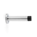 Alexander and Wilks - Cylinder Projection Door Stop on Rose - Satin Chrome - AW616SC - Choice Handles