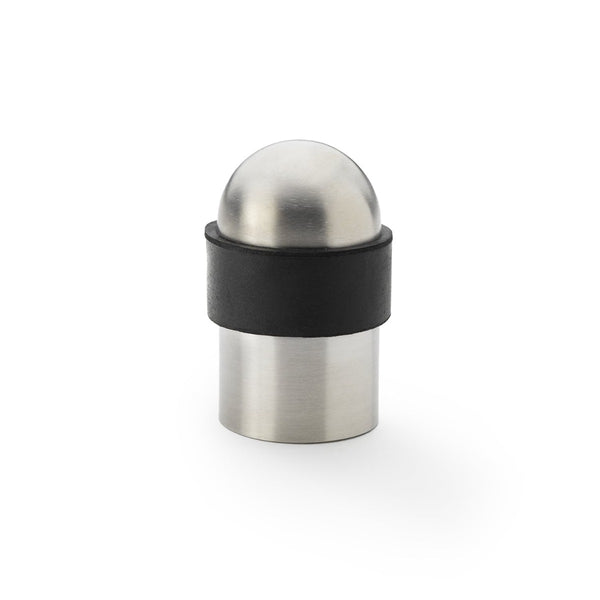 Alexander and Wilks Stainless Steel Floor Mounted Dome Top Cylinder Door Stop - AW637SSS - Choice Handles