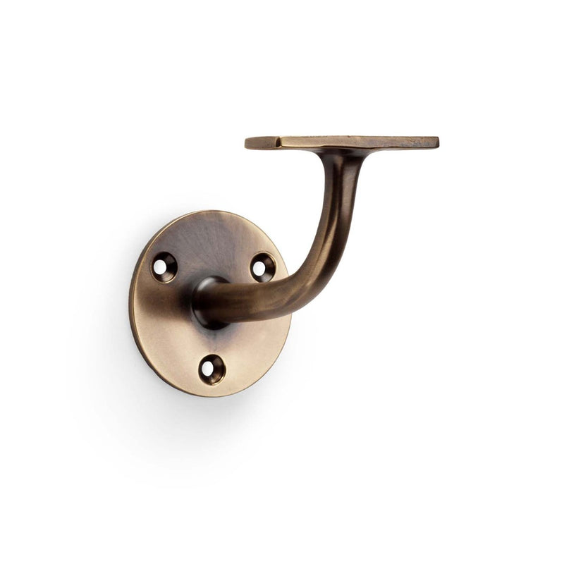 Alexander and Wilks - Architectural Handrail Bracket - Antique Brass - AW750AB - Choice Handles