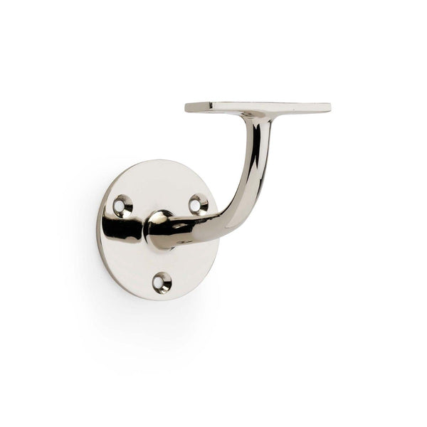 Alexander and Wilks - Architectural Handrail Bracket - Polished Nickel - AW750PN - Choice Handles