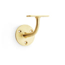 Alexander and Wilks - Architectural Handrail Bracket - Satin Brass - AW750SB - Choice Handles