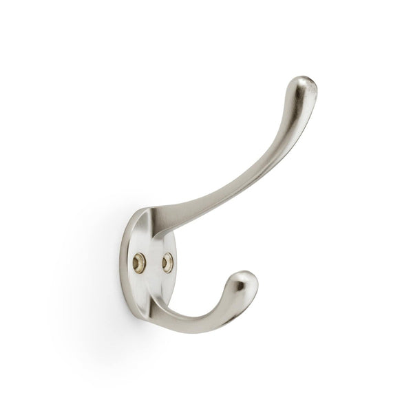 Alexander and Wilks Victorian Hat and Coat Hook - Satin Nickel - AW770SN - Choice Handles