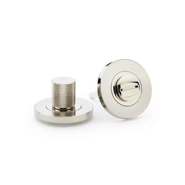 Alexander and Wilks Knurled Thumbturn and Release - Stainless Polished Nickel - AW790PNPVD - Choice Handles
