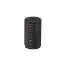 Alexander & Wilks - Brunel Knurled Cylinder Cupboard Knob - Black PVD - 35mm - AW800-35-BLPVD - Choice Handles