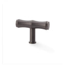 Alexander and Wilks - Crispin Bamboo T-bar Cupboard Knob - Dark Bronze PVD - AW801B-55-DBZPVD - Choice Handles