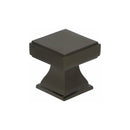 Alexander and Wilks - Jesper Square Cabinet Cupboard Knob - Black PVD - 30mm - AW806-30-BLPVD - Choice Handles