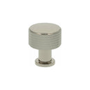 Alexander and Wilks -  Lucia Knurled Cupboard Knob - Polished Nickel - 29mm - AW807K-29-PN - Choice Handles