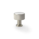Alexander and Wilks -  Lucia Knurled Cupboard Knob - Satin Nickel - 29mm - AW807K-29-SN - Choice Handles
