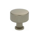 Alexander and Wilks -  Lucia Knurled Cupboard Knob - Satin Nickel - 35mm - AW807K-35-SN - Choice Handles