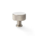 Alexander and Wilks -  Lucia Knurled Cupboard Knob - Satin Nickel - 35mm - AW807K-35-SN - Choice Handles