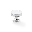 Alexander and Wilks - Lynd Cupboard Knob - Polished Chrome - 38mm - AW808-38-PC - Choice Handles