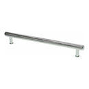 Alexander and Wilks - Crispin Knurled T-bar Cupboard Pull Handle - Polished Chrome - 224mm - AW809-224-PC - Choice Handles