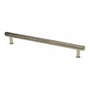 Alexander and Wilks - Crispin Knurled T-bar Cupboard Pull Handle - Polished Nickel PVD - 224mm - AW809-224-PNPVD - Choice Handles