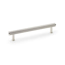 Alexander and Wilks - Crispin Reeded T-bar Cupboard Pull Handle - Polished Nickel - 160mm - AW809R-160-PN - Choice Handles