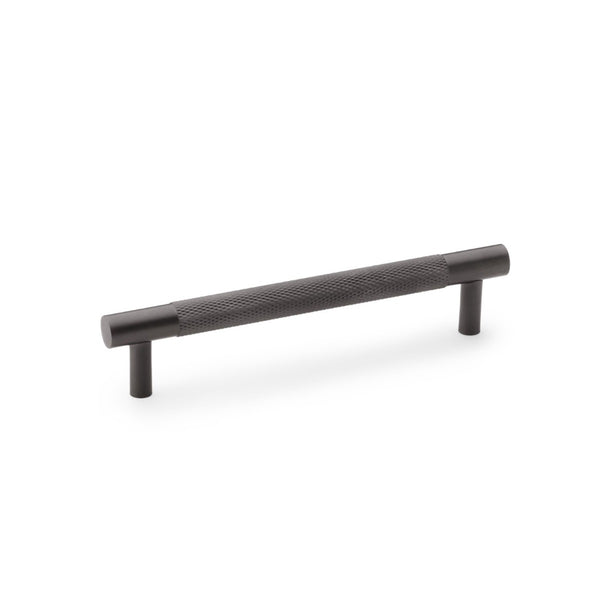 Alexander & Wilks - Brunel Knurled T-Bar Cupboard Handle - Dark Bronze PVD - Centres 128mm - AW810-128-DBZPVD - Choice Handles