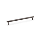 Alexander & Wilks - Brunel Knurled T-Bar Cupboard Handle - Dark Bronze Finish - Centres 224mm - AW810-224-DBZPVD - Choice Handles