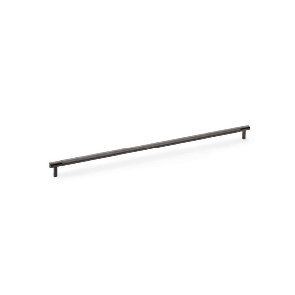 Alexander & Wilks - Brunel Knurled T-Bar Cupboard Handle - Dark Bronze PVD - Centres 448mm - AW810-448-DBZPVD - Choice Handles