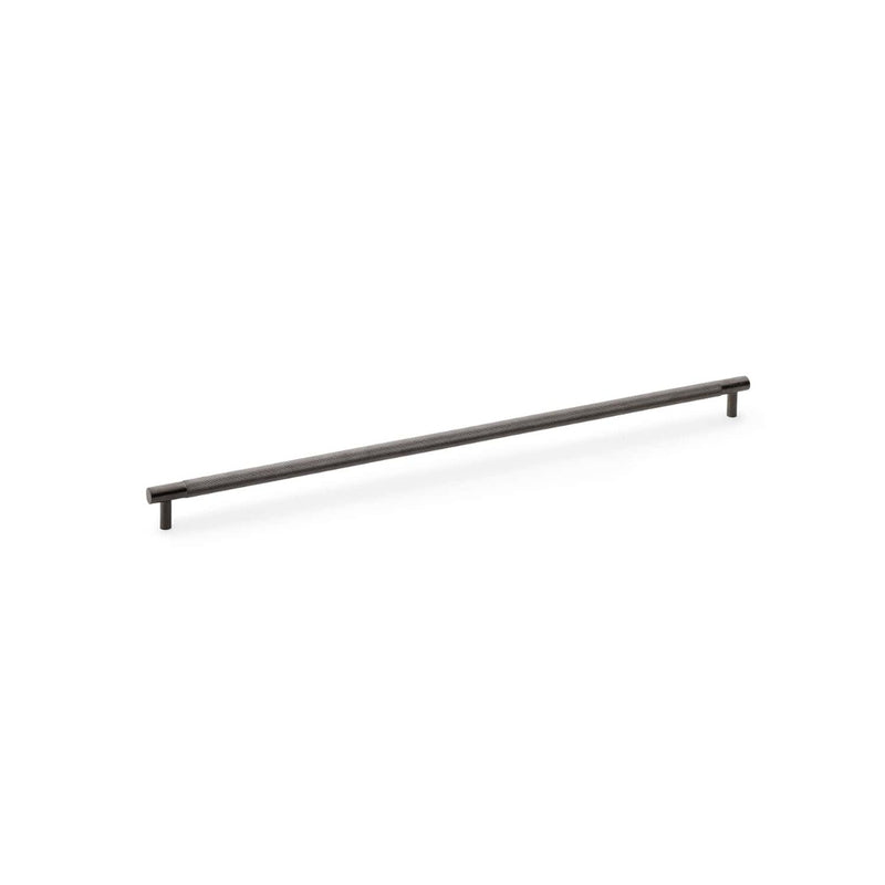Alexander & Wilks - Brunel Knurled T-Bar Cupboard Handle - Dark Bronze PVD - Centres 448mm - AW810-448-DBZPVD - Choice Handles
